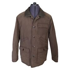 Marlboro Classics Jacket Brown Waxed Blanket Leather Collar Men's UK42 BNWT