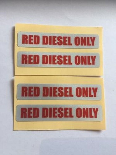 Reflective red diesel only - red,