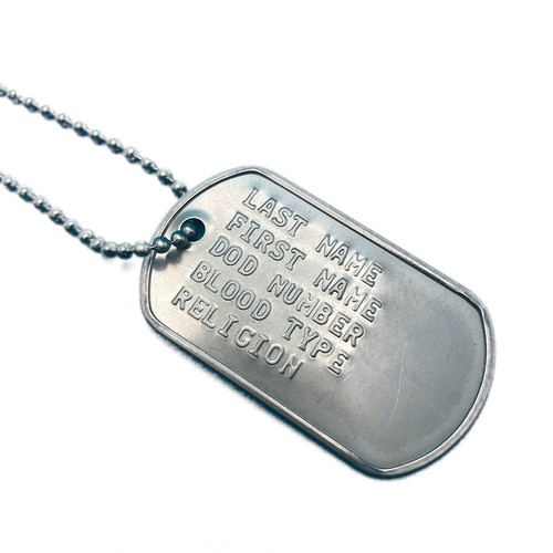 Military dog tags stainless - military,