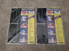 Lot of Headline Stick on Vinyl Letters - 6" | 2 New Packs & Lots of Used 