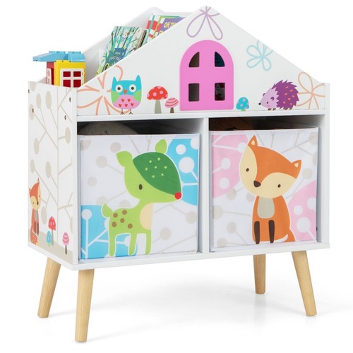 Kids house shaped bookshelf - house-shaped,