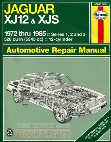 Jaguar xjs shop manual service - xjs,