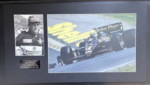 Ayrton senna signed 1985 - senna,