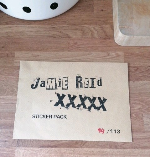 Jamie reid stickers xxxx - jamie,