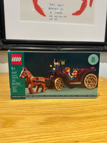 Lego wintertime carriage ride - lego,