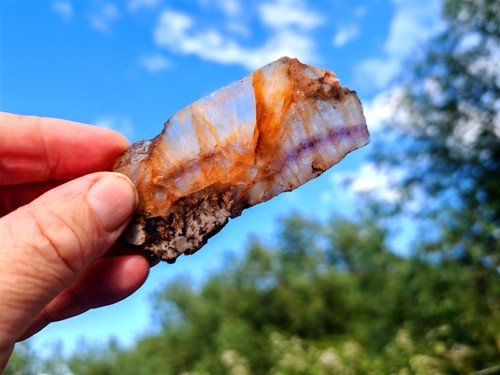 Blue john fluorite - blue,