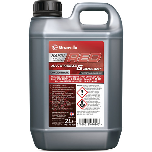 Granville rapid cool red anti - granville,