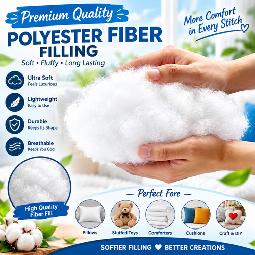 Virgin hollow fibre polyester - hollow,