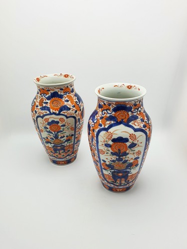 Pair antique japanese - pair, imari