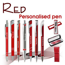 Personalised metal pen RED