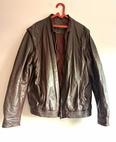 Men brown leather - brown,