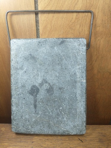 Antique soapstone foot warmer - soapstone,