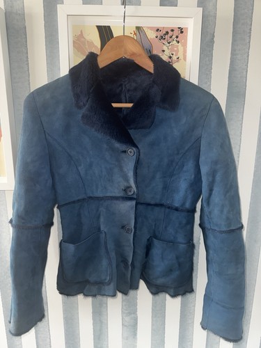 Women vintage sheepskin coat - vintage,