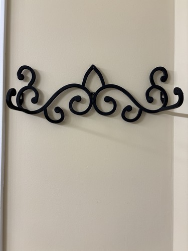 Wrought iron metal scroll - metal,