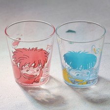 Ponyo and Sosuke Pair Glass