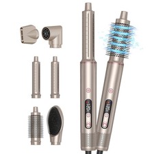 6in1 hot air brush set air styler 110000rpm negative ion hairstyler set.