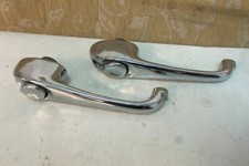 2 NOS NONLOCKING EXTERIOR CHROME DOOR HANDLES ROVER P4 RELIANT ROBIN