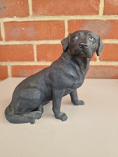 Black Labrador Dog  Statue 