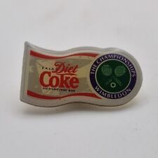 Pin Badge Diet Coke The Championships Wimbledon - Vintage Collectable -Sun Faded