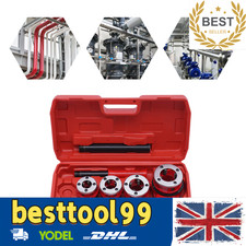 Pipe Threading Kit BSPT Thread Cutting Steel Threader Plumbers Set UK
