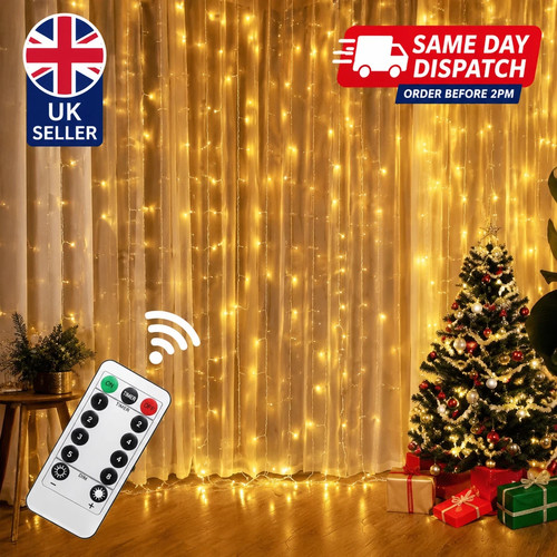 3mx3m led curtain - string, fairy
