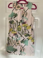 H&M Conscious Collection Sleeveless Lined Floral Print Dress Pockets Size UK10