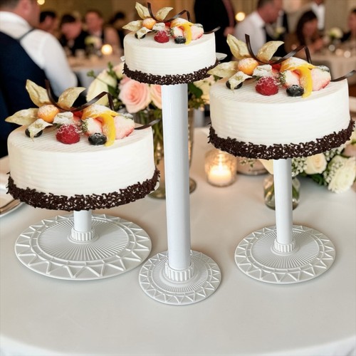 Pcs white cake stand - cake,