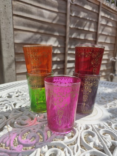 Moroccan hand painted tea - 5, hand-painted