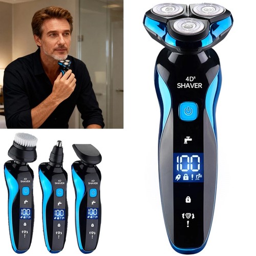 Men electric razor - 4d, wet