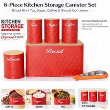6Pcs Kitchen Storage Canister