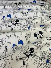 Disney Mickey Mouse & Donald Duck 100% Cotton Fabric - HALF METRE