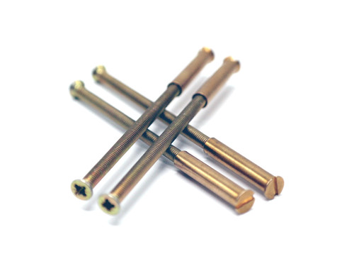 Brassed connecting screws - connecting,