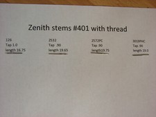 Zenith wristwatch winding stem