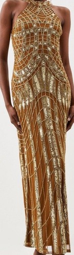 Karen millen gold - millen,, sequined