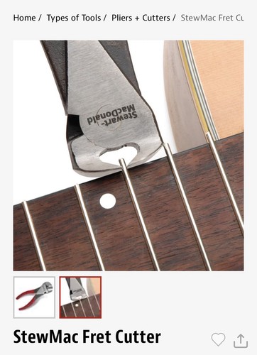 Stew mac 0619 fret cutter - #0619,