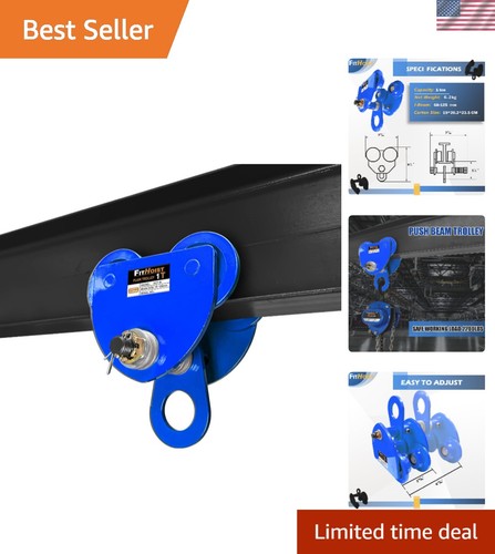 Heavy duty steel - beam, trolley