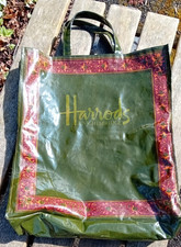 Vintage Harrods Shopping Bag
