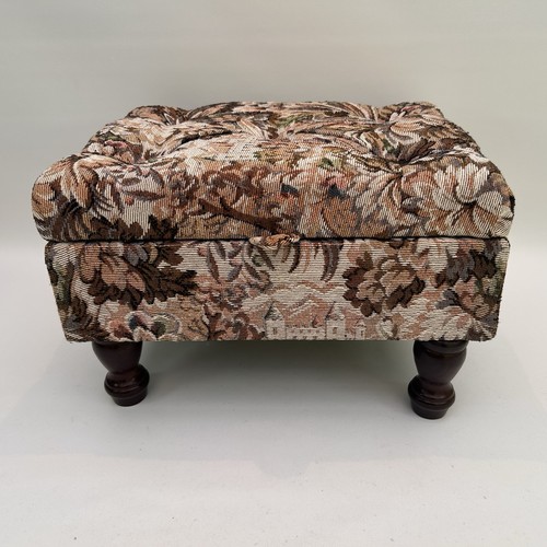Vintage footstool sewing box - vintage,