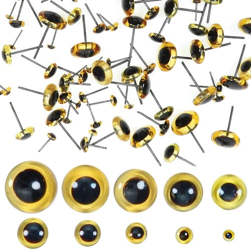 Glass eyes 100pcs - glass, green