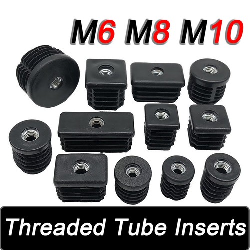 Round square threaded tube - threaded,