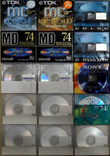 MiniDisc Nuovi - lotto 15 MiniDisc SONY, TDK, MAXELL,VictorPRIME MEDIA 60/80 min