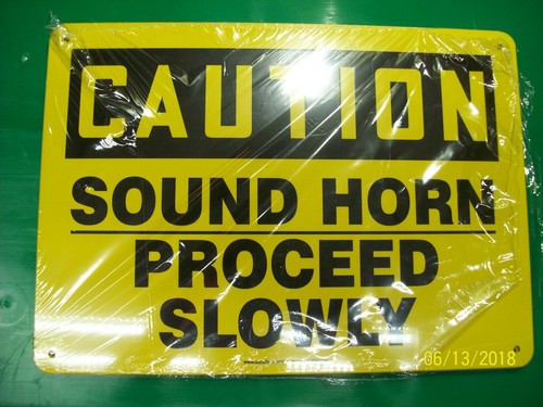 Caution sound horn proceed - sound,