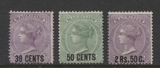MAURITIUS - 1878 SURCHARGE 38c