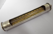 SUPERB V RARE ANTIQUE 1909 STERLING SILVER TRAVEL THERMOMETER NEGRETTI & ZAMBRA