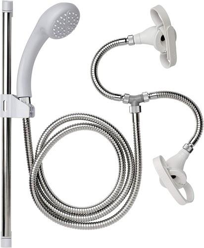 Shower head hose attachment - &,
