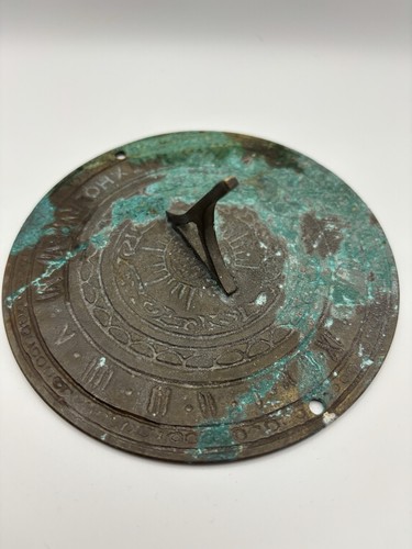 Vintage brass garden - , sundial
