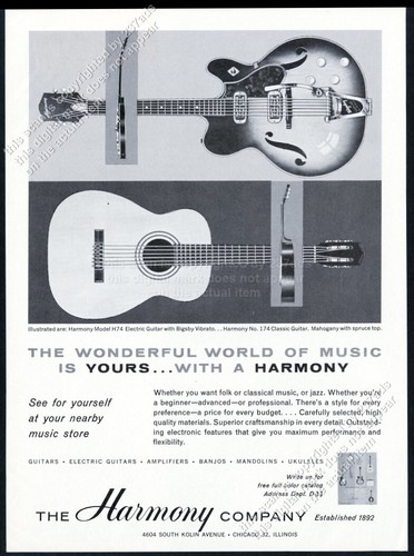1963 harmony h74 electric - 1963,