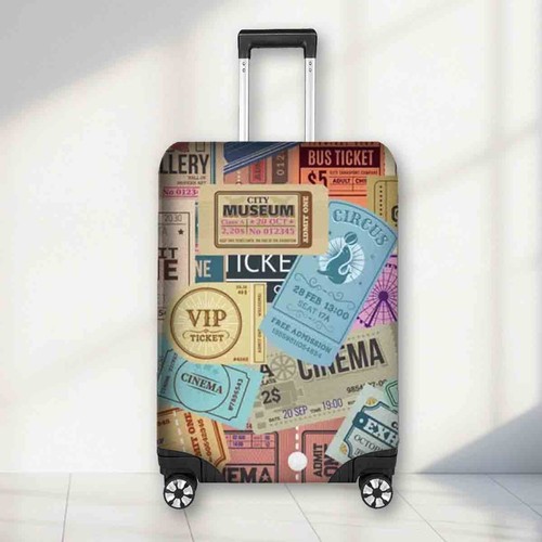 Vintage travel ticket luggage - travel,