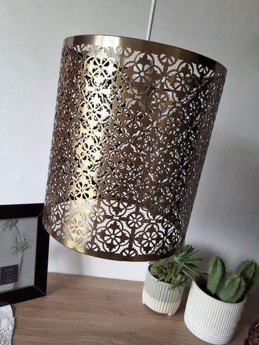 Moroccan style metal drum