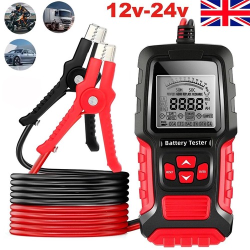 12v 24v car battery tester - tester, lcd